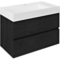 SAPHO - ODETTA umyvadlová skříňka 82x50x43,5cm, dub černý DT085-1818
