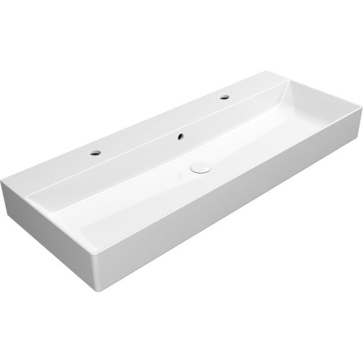 GSI - KUBE X keramické dvojumyvadlo 120x47cm, bílá ExtraGlaze 9424211