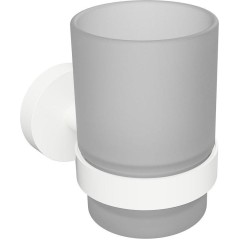 SAPHO - X-ROUND WHITE sklenka, mléčné sklo, bílá mat XR903W