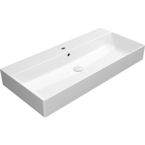 GSI - KUBE X keramické umyvadlo 100x47cm, bílá ExtraGlaze 9423111