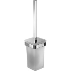 Gedy - SAMOA WC štětka závěsná, mléčné sklo, chrom A83313