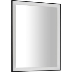 SAPHO - GANO zrcadlo s LED osvětlením 60x80cm, černá LG260