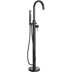 AQUALINE - CETO vanová baterie s připojením do podlahy, černá mat BV357B