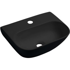 SAPHO - NERISSA keramické umývátko 42x29cm, černá mat AR265B
