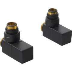 SAPHO - CUBE připojovací sada ventilů ruční rohová, černá mat CP4510BS