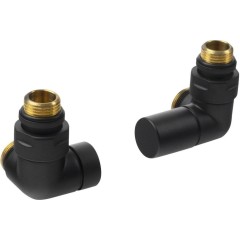 SAPHO - CORNER SIMPLY připojovací sada ventilů triaxiální, pravé provedení, černá mat CP130BS