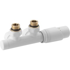 Bruckner - WICHER připojovací sada termostatická pro středové připojení 50, provedení bílá 600.311.4