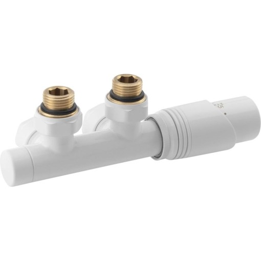 Bruckner - WICHER připojovací sada termostatická pro středové připojení 50, provedení bílá 600.311.4