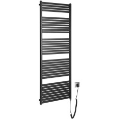 AQUALINE - TONDI-E elektrické otopné těleso rovné 600x1690 800 W, černá mat DE496T