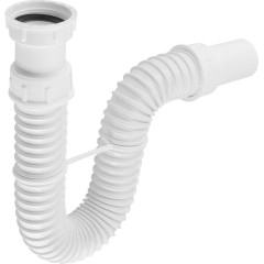 Bruckner - FLEXY dřezový sifon flexibilní 6/4", DN40, bílá 155.183.0