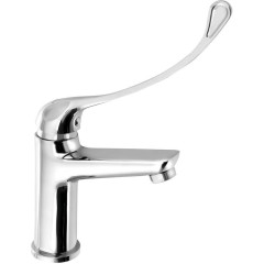 Bruckner - SCHMITZ stojánková umyvadlová baterie, lékařská páka, chrom 863.004.1