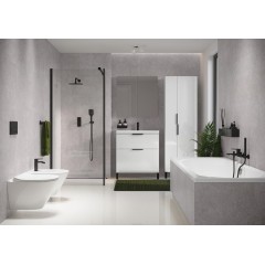 CERSANIT - Úchyt k nábytku CITY, černá mat,1 ks, S584-033