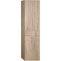 AQUALINE - ZOJA/KERAMIA FRESH skříňka vysoká s košem 50x184x29cm, dub platin 51295