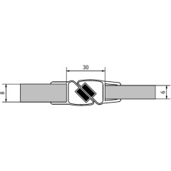POLYSAN - Sada dvou těsnění (magnet) na 6 a 8 sklo, 2000 M129