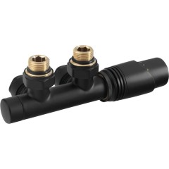 Bruckner - WICHER připojovací sada termostatická pro středové připojení 50, černá mat 600.311.6