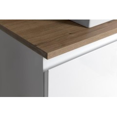 AQUALINE - ALTAIR sestava koupelnového nábytku, š. 87,1 cm, bílá/dub emporio AI290-01
