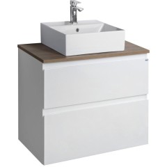 AQUALINE - ALTAIR sestava koupelnového nábytku, š. 67,6 cm, bílá/dub emporio AI270-01