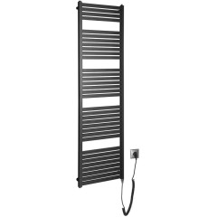 AQUALINE - TONDI-E elektrické otopné těleso rovné 450x1690 600 W, černá mat DE446T