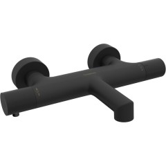 SAPHO - SOLARIS nástěnná vanová termostatická baterie, černá mat WD010B