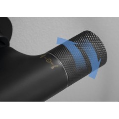 SAPHO - SOLARIS sprchový sloup s termostatickou baterií, černá mat WD139B