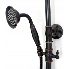 REA - Sprchový set s baterií 150mm Vintage černý REA-P2367