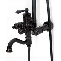 REA - Sprchový set s baterií 150mm Vintage černý REA-P2367