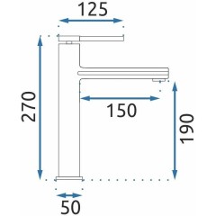 REA - Umyvadlová baterie OVAL zlatá REA-B6513