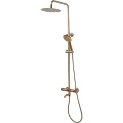 REA - Sprchový set s termostatickou baterií 150mm s výtokem Lungo zlatá kartáčovaná REA-P6604