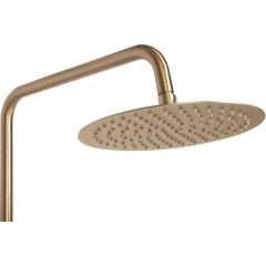 REA - Sprchový set s termostatickou baterií 150mm s výtokem Lungo zlatá kartáčovaná REA-P6604