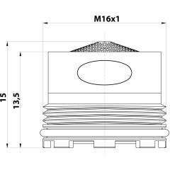 SAPHO - Perlátor vnější závit M16x1, plast AERWU