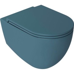 ISVEA - INFINITY WC sedátko, SLIM, Soft Close, Easy Take, zelená petrol 40KF0545I-S