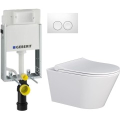GEBERIT KOMBIFIXBasic vč. bílého tlačítka DELTA 21 + WC MYJOYS MY1 + SEDÁTKO 110.100.00.1 21BI MY1