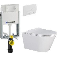 GEBERIT KOMBIFIXBasic vč. bílého tlačítka DELTA 50 + WC MYJOYS MY1 + SEDÁTKO 110.100.00.1 50BI MY1