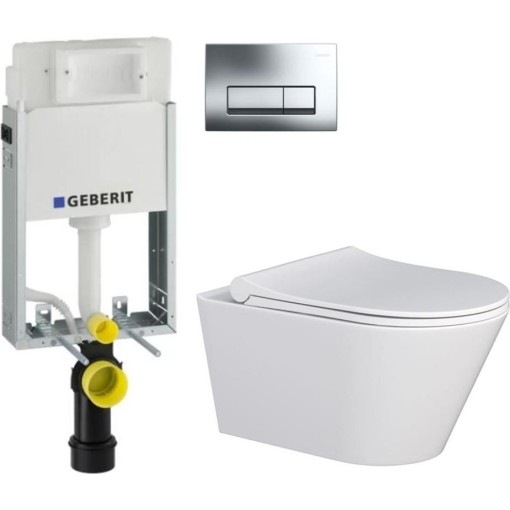 GEBERIT KOMBIFIXBasic vč. chromového tlačítka DELTA 51 + WC MYJOYS MY1 + SEDÁTKO 110.100.00.1 51CR MY1