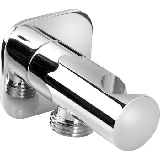 SAPHO - Držák sprchy kulatý, pevný, s vyústěním, chrom SG403