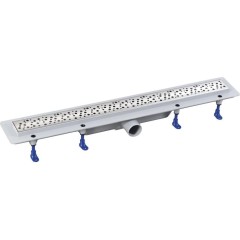 AQUALINE - MARMI podlahový žlab s nerezovým roštem, L-810, DN50 1702-80