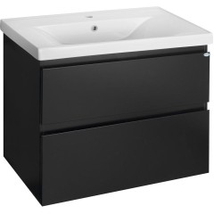 AQUALINE - ALTAIR umyvadlová skříňka 77,5x60x45cm, černá mat AI680