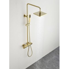 SAPHO - Sprchový sloup s termostatickou baterií, zlato SZ139