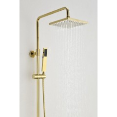 SAPHO - Sprchový sloup s termostatickou baterií, zlato SZ139