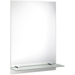 AQUALINE - Zrcadlo s policí 50x70cm, včetně závěsů 22429-01