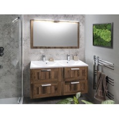 SAPHO - MARIA dvojumyvadlo, litý mramor, 120x46cm, bílá MA120