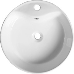 SAPHO - YAKARTA keramické umyvadlo na desku, Ø 46cm, bílá BH7021