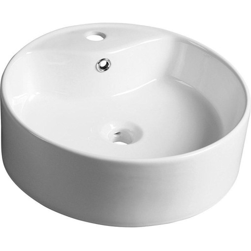 SAPHO - YAKARTA keramické umyvadlo na desku, Ø 46cm, bílá BH7021