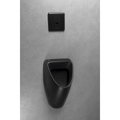 SAPHO - SCHWARN BLACK keramický urinál, zadní přívod, zadní odpad, černá mat 201.701.6