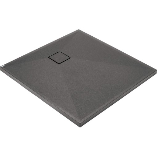 DEANTE - Correo antracit metalic - Granitová sprchová vanička, čtvercová, 90x90 cm KQR_T41B