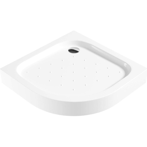 DEANTE - Funkia bílá - Akrylátová sprchová vanička, půlkulatá, 90 cm KTA_053B