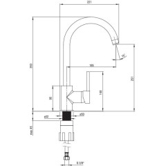 DEANTE - Milin bílá - Dřezová baterie BEU_W62M