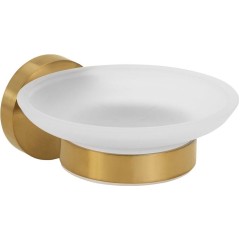 SAPHO - X-ROUND GOLD mýdlenka, mléčné sklo, zlato mat XR803GB