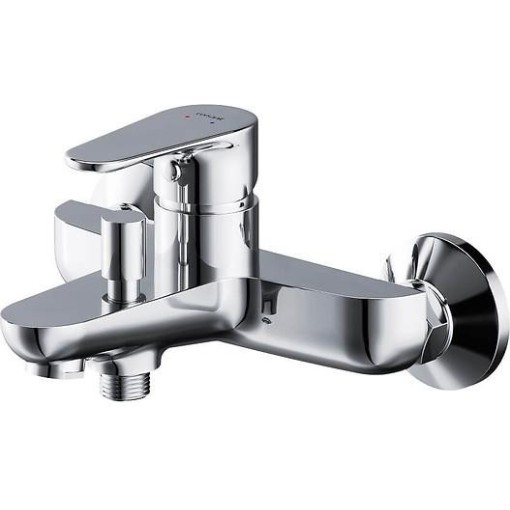 CERSANIT - Nástěnná vanová baterie LIBRA s přepínačem bez příslušenství, chrom S951-406