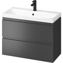 CERSANIT - SET B813 MODUO SLIM 80 ANTRACIT DSM (skříňka+umyvadlo) S801-468-DSM